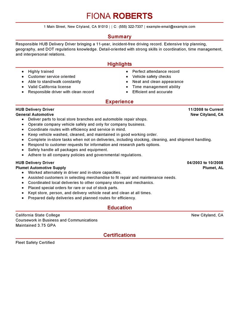 school bus driver resume sample transportation resume delivery driver resume samples