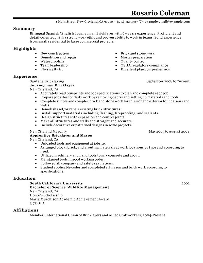 fiberglass repair sample resume fine bricklaying skills resume ideas resume templates ideas fiberglass repair sample resume fine bricklaying skills resume ideas resume templates ideas