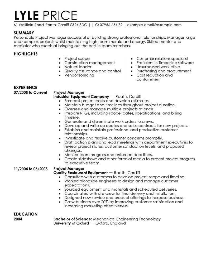 procurement manager resume samples