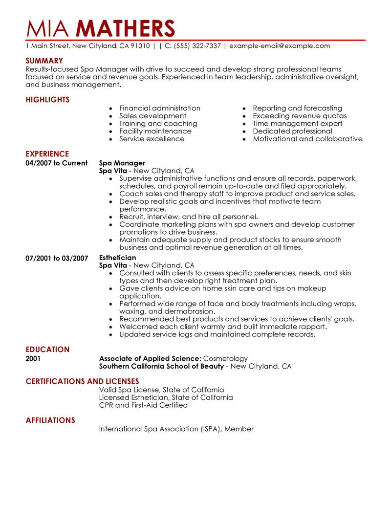 Job's Cv For Beauty Parlour - Cv Template Therapist | Sample resume, Massage therapist ... / Land more interviews by copying what works and other cv examples.