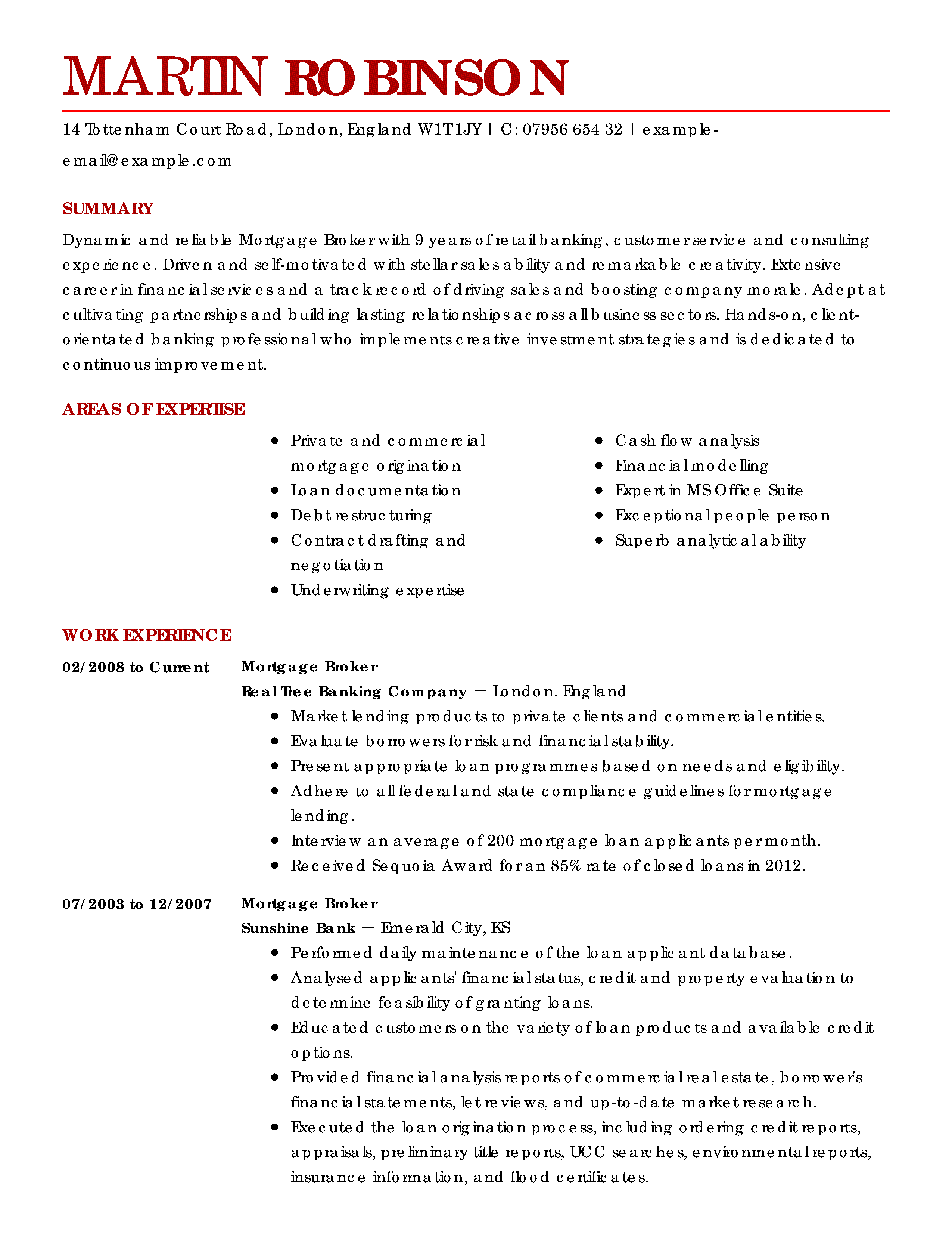 Realtor About Me Template