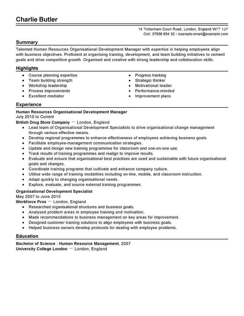 Areas of improvement resume