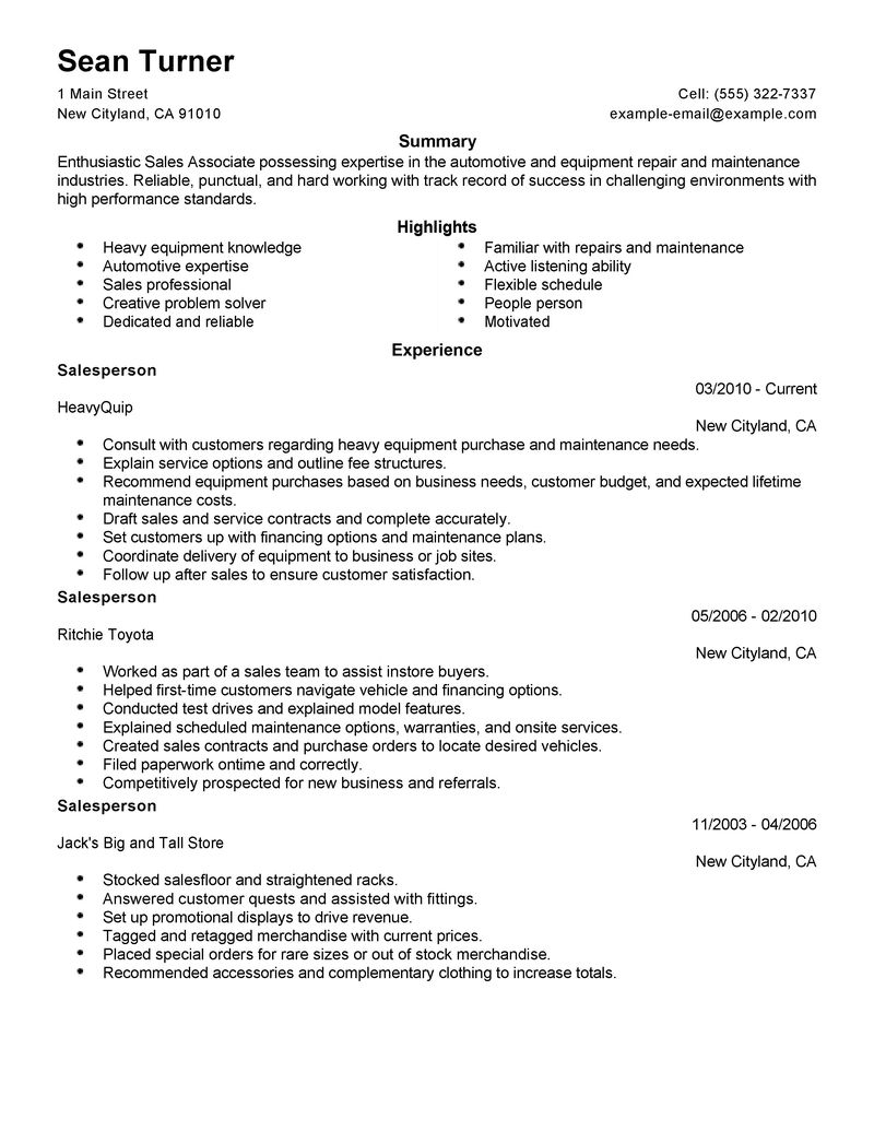 resume size font