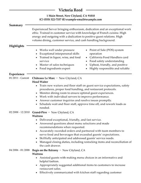 Customer service job description samples for resume