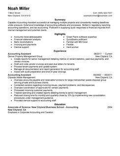 A accounting resume