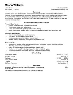 Best Accounting Clerk Resume Example | LiveCareer