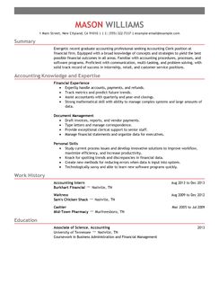 Clerk Accounting Resume Accounting Clerk Resume Example