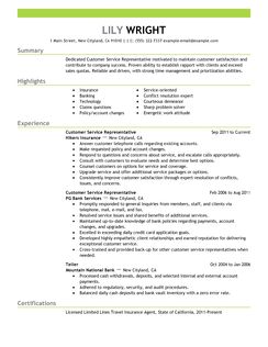 Example od an resume