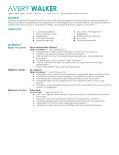 Administrative assistant resume