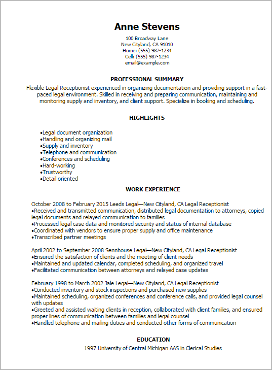 skills for a resume