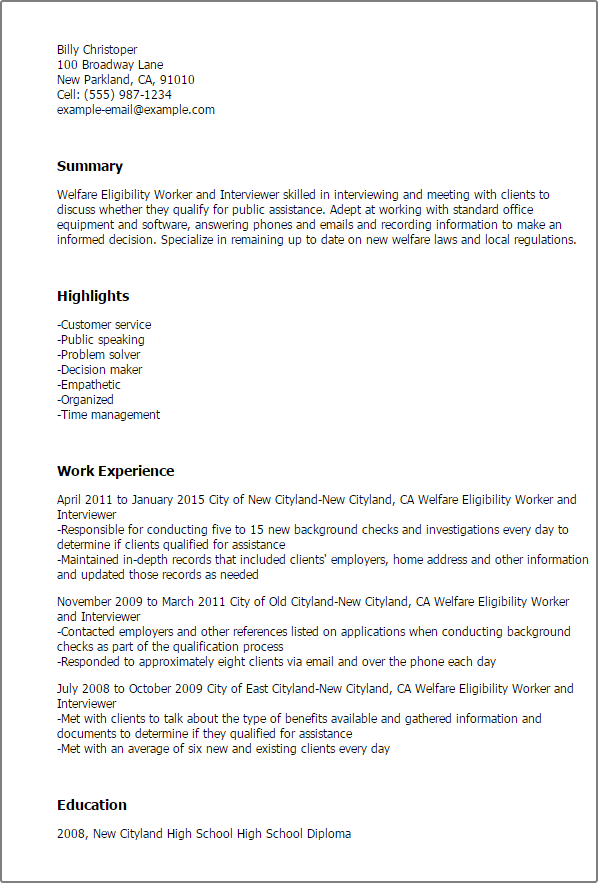 Social Services Resume Templates to Impress Any Employer 