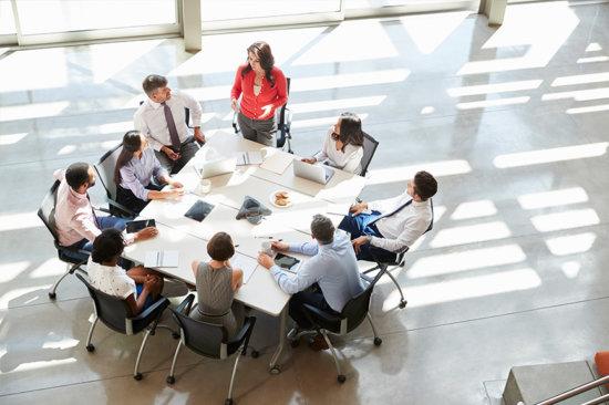 collaborative staff meeting