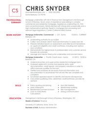Professional Mortgage Underwriter Resume Examples Professional Mortgage Underwriter Resume Examples