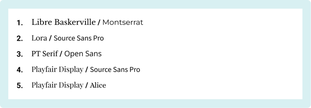 Font Combination Img