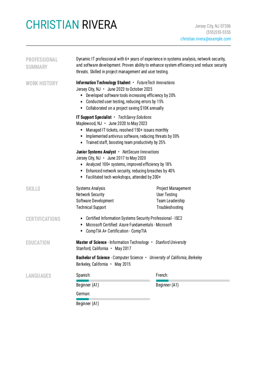 Resume Templates | OwlApply, image size:900x1350