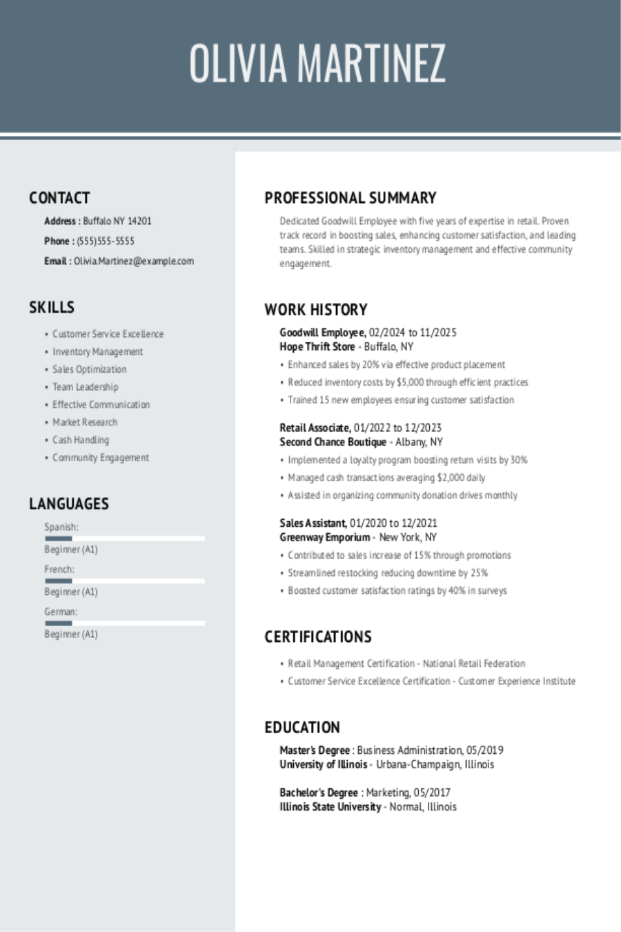 4 Goodwill Employee Resume Examples, Templates, \u0026 Tips for 2026, image size:900x1350