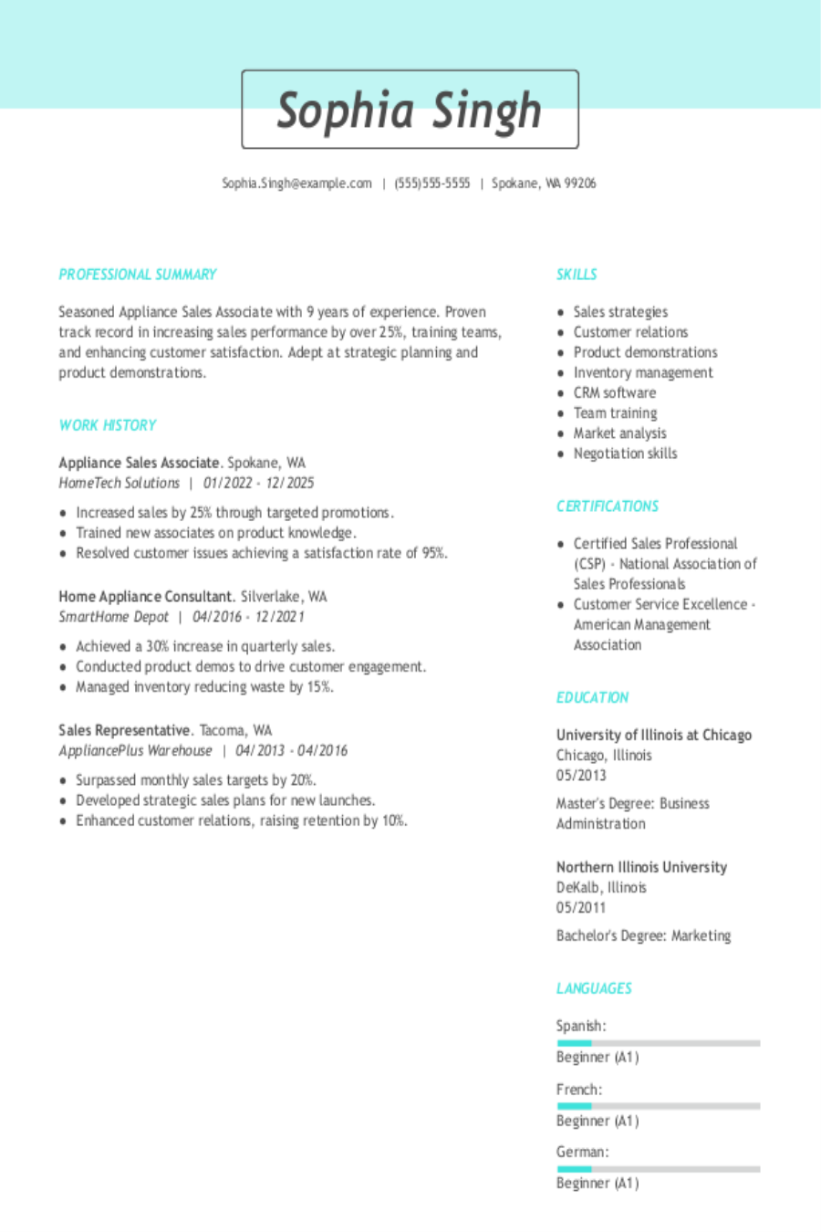 10+ Dollar General Sales Associate Resume Samples \u0026 Templates for 2025, image size:900x1350