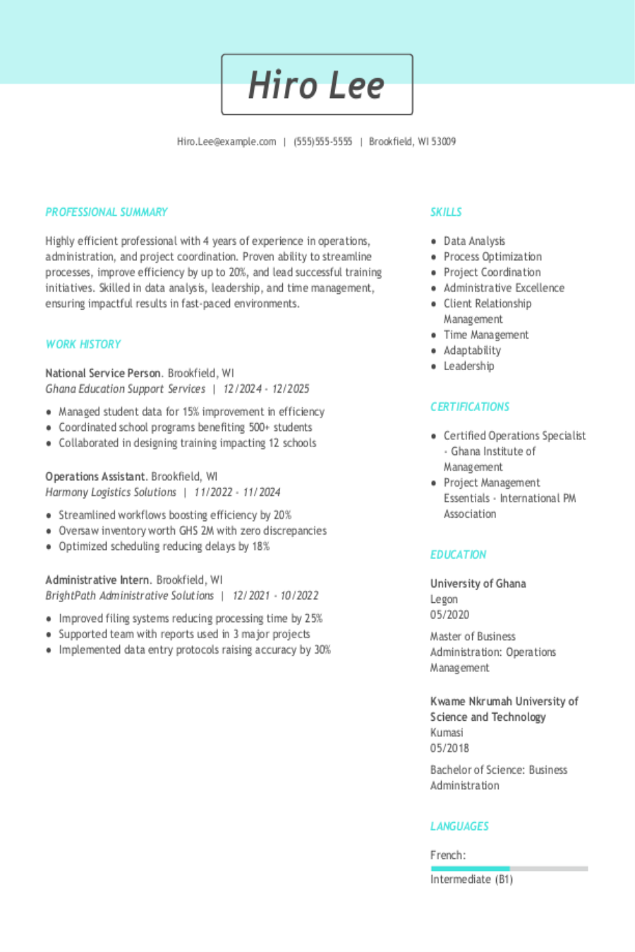 4 National Service Person Resume Examples, Templates, \u0026 Tips for 2026, image size:900x1350