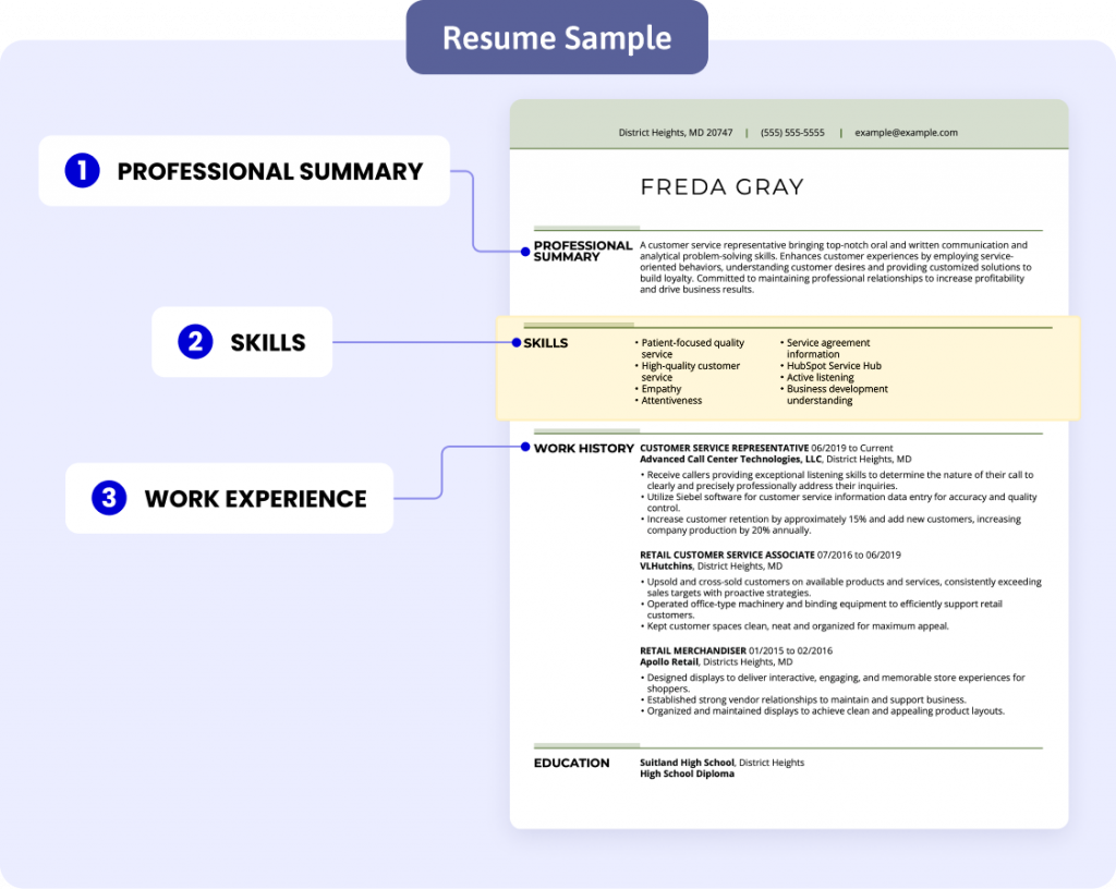 Customer Service Skill Resume