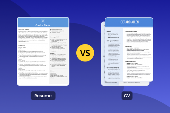 Cv Vs Resume