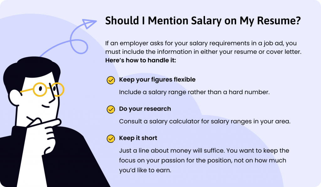 Should I Mention Salary On My Resume Desk