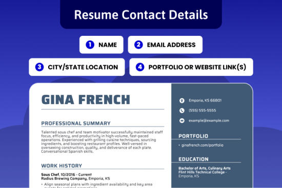 Resume Contact Details