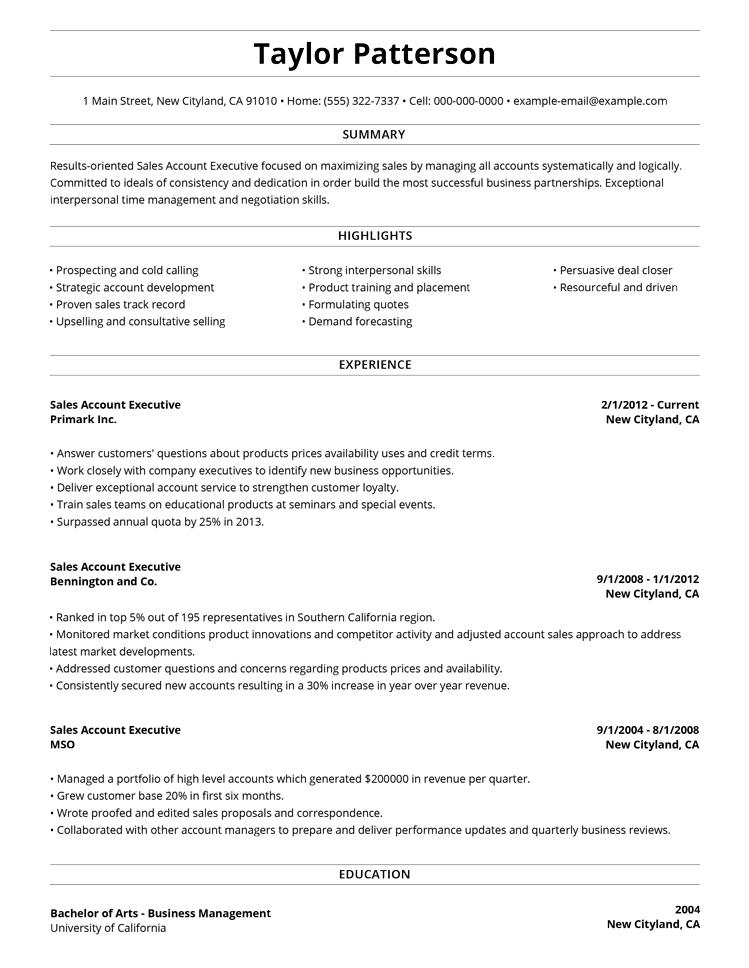 99+ Free Professional Resume Formats & Designs | LiveCareer