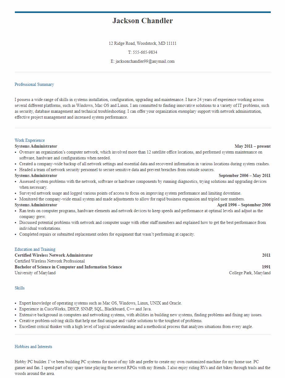 Professional CV Examples | Get Hired | LiveCareer