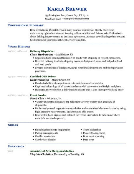 Resume Template For Job from www.livecareer.com