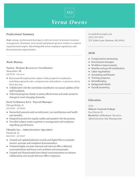 Student My First Resume Template