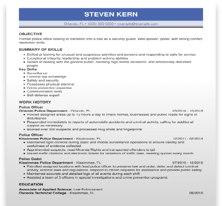 help with resume objective