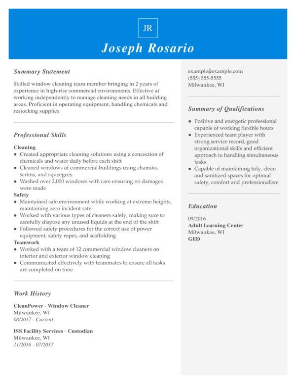 11 Amazing Maintenance & Janitorial Resume Examples ...