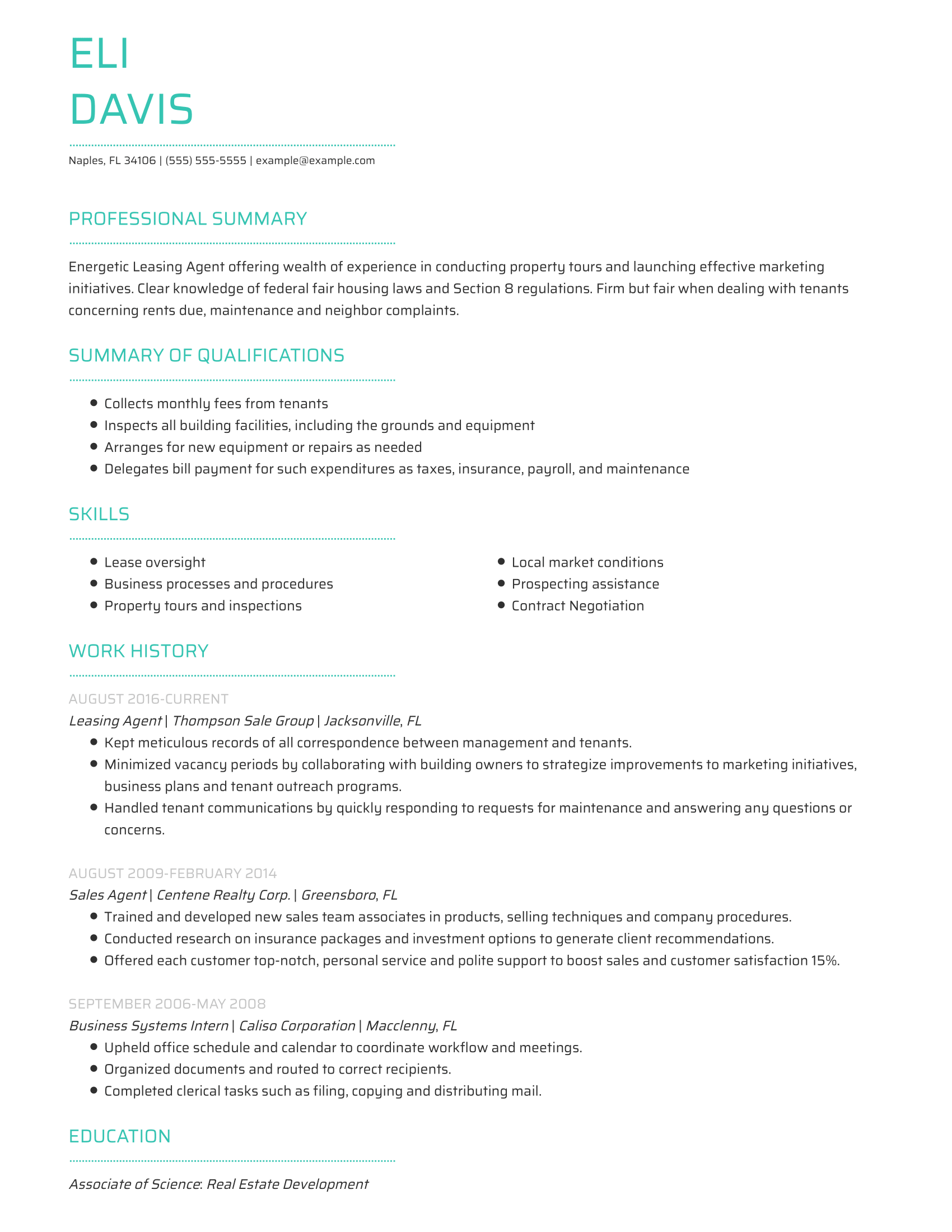 Changing Real Estate Companies Letter from www.livecareer.com