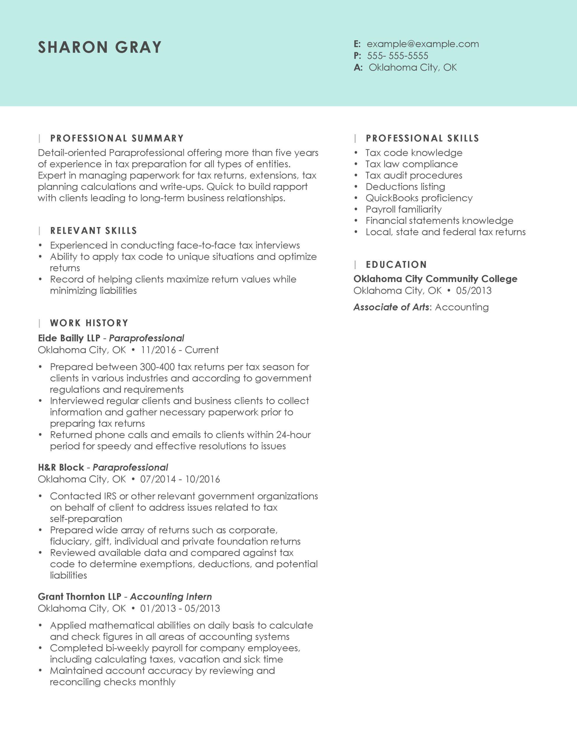 Professional Finance Resume Examples For 2021 Livecareer