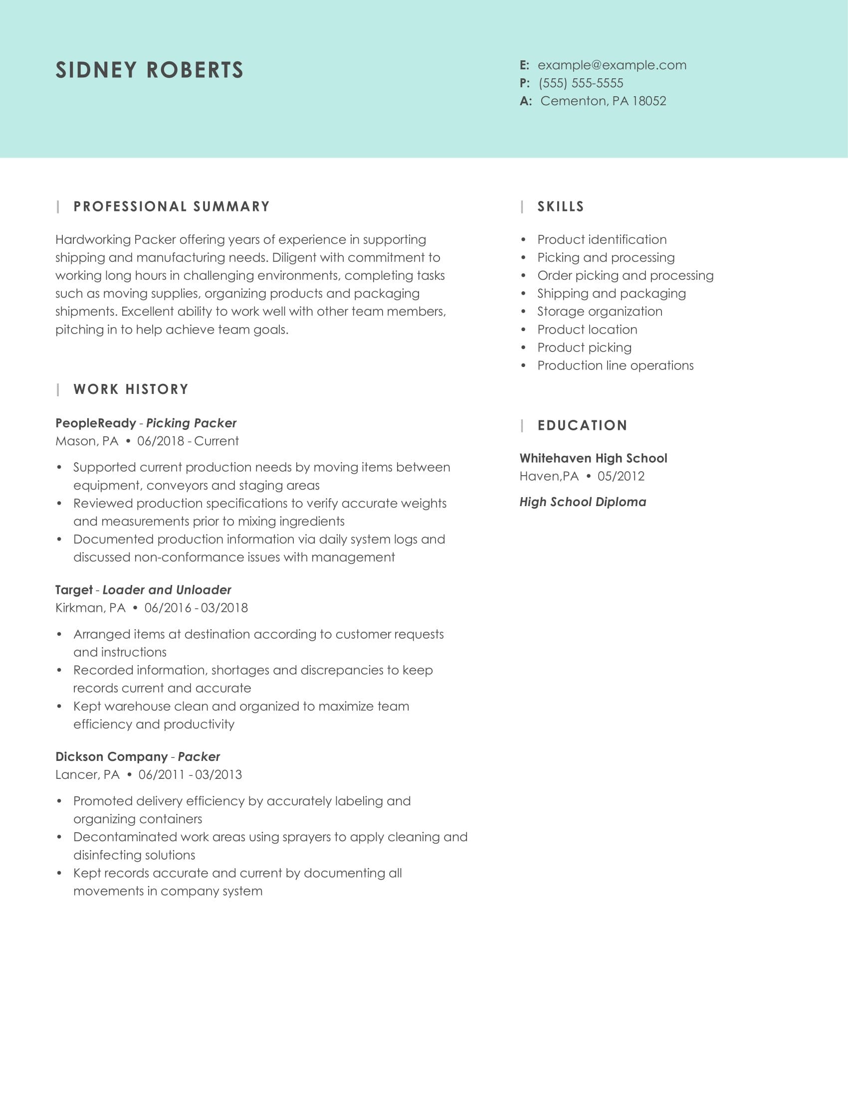 18 Amazing Production Resume Examples | LiveCareer