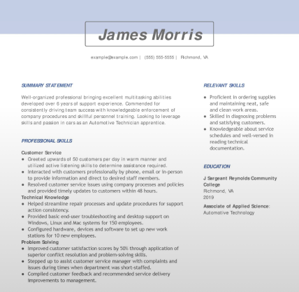 Skill Based Resume Template from www.livecareer.com