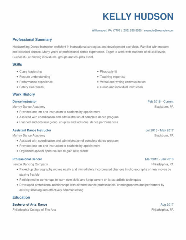 professional-dance-resume-examples-for-2021-livecareer