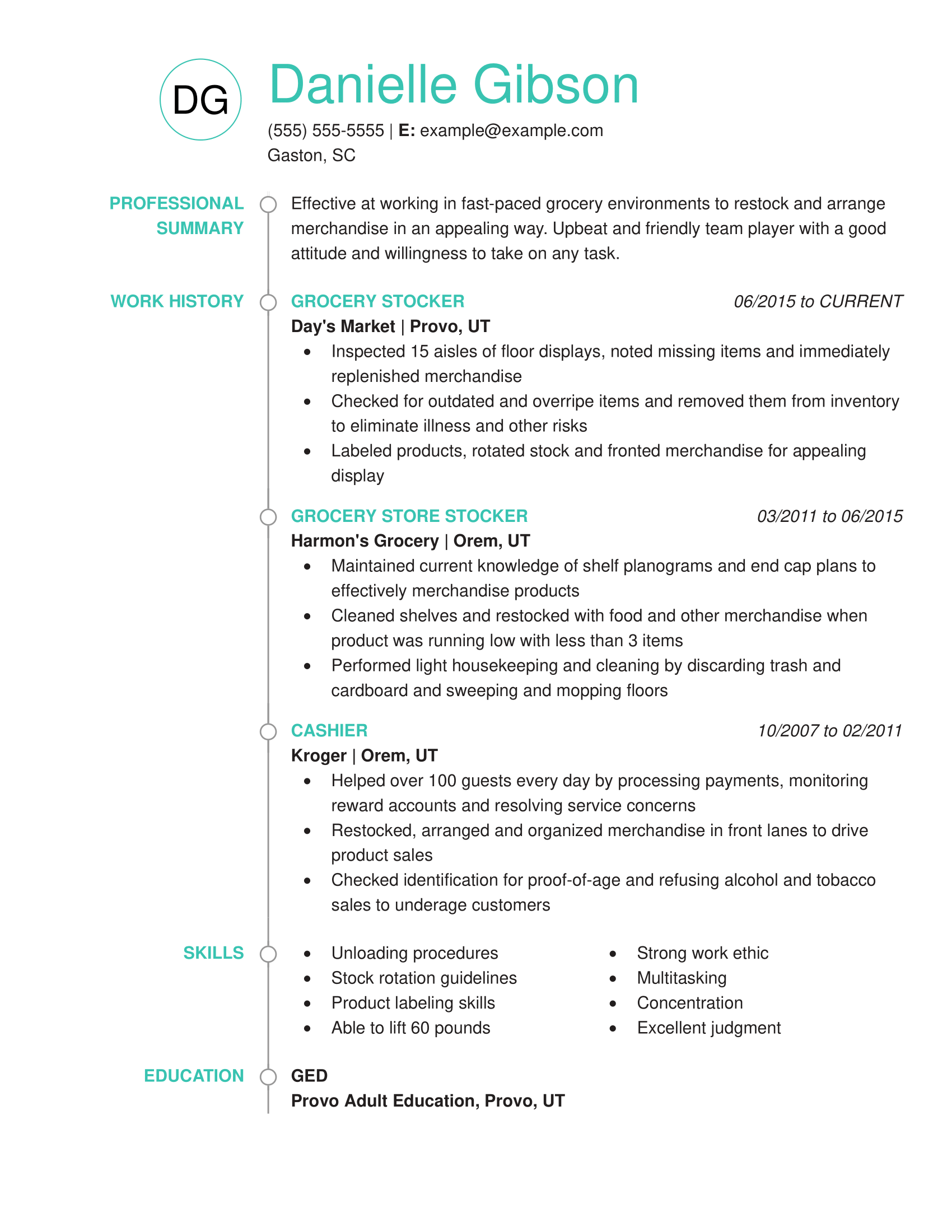 Professional Inventory Management Resume Examples | LiveCareer