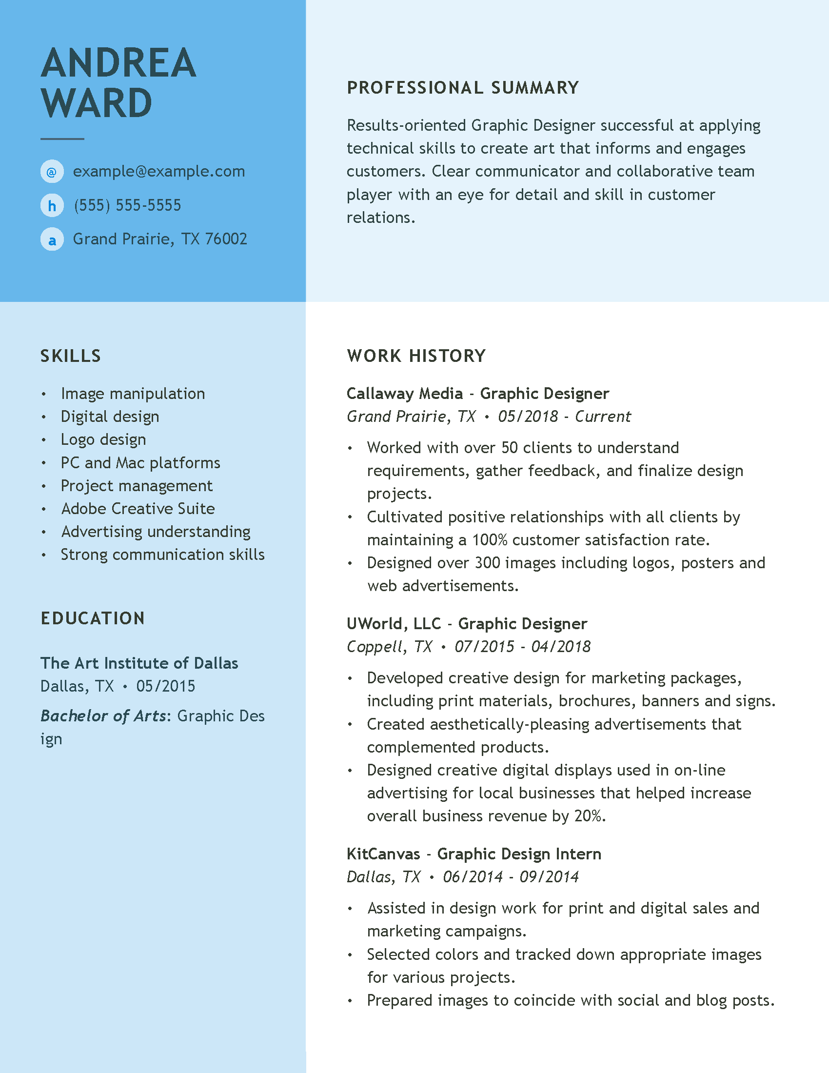 Graphic Designer Resume Examples Sitemap | Livecareer
