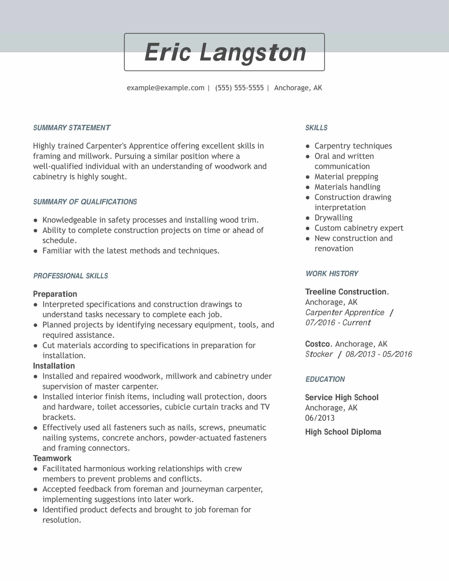 job description resume builder