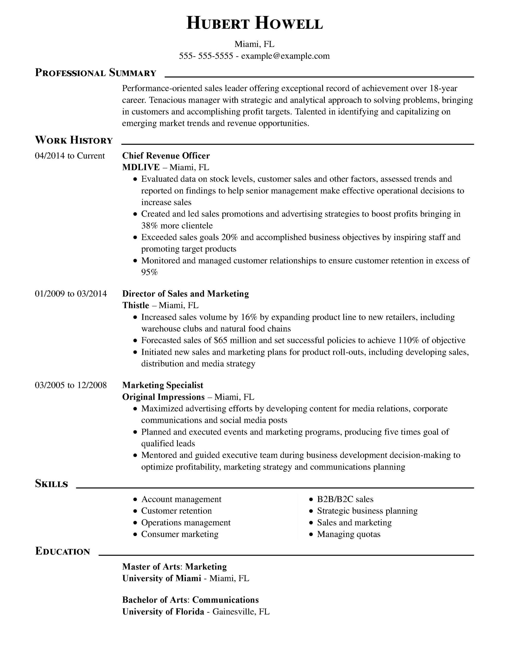 resume job description examples finance