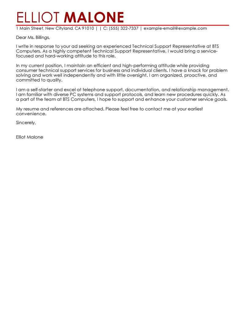 business support officer cover letter sample