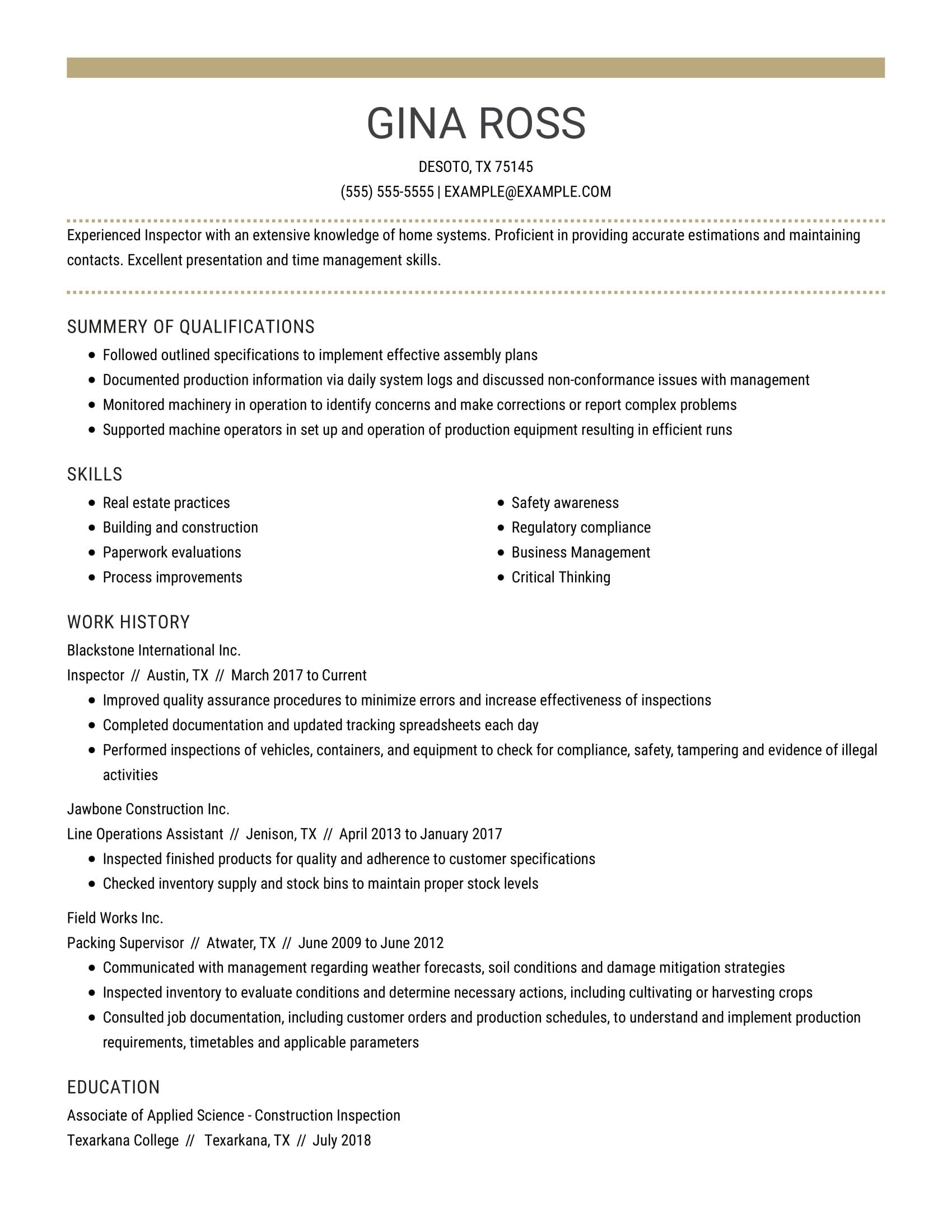 report writing skills on resume