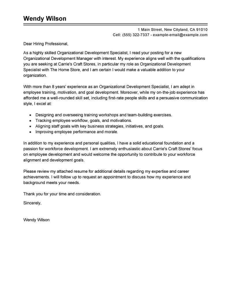 Sports Management Cover Letter from www.livecareer.com