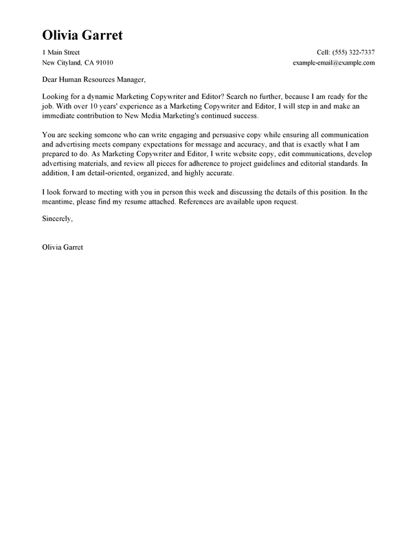 Sample Letter To The Editors from www.livecareer.com