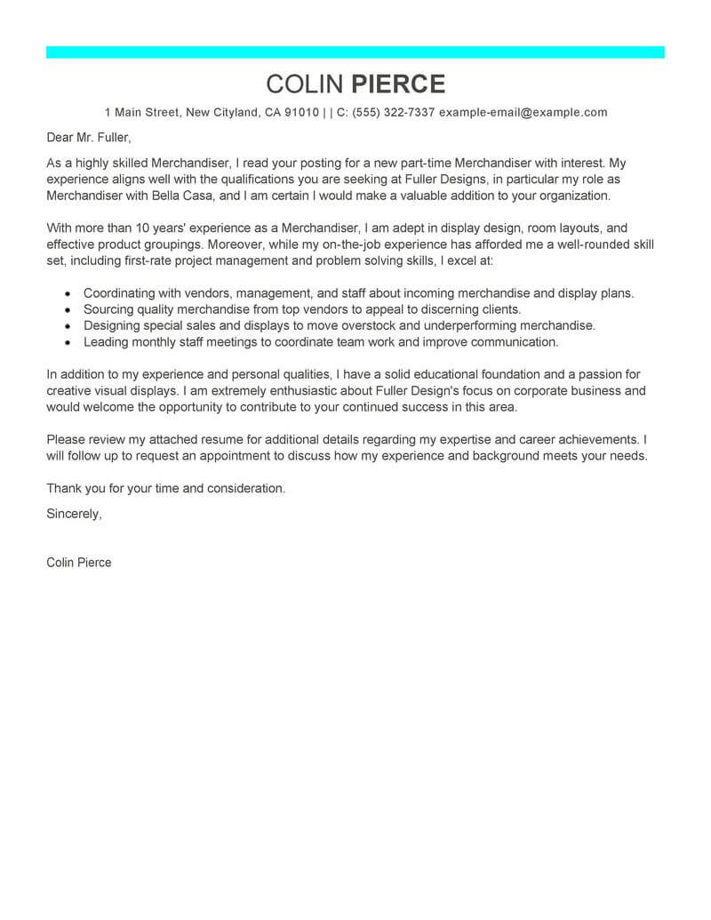 Cover Letter For Retail Sales Associate from www.livecareer.com