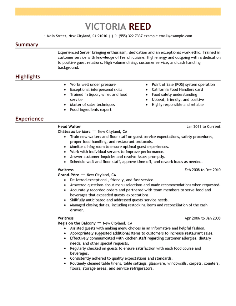 Free Resume Examples by Industry  Job Title  LiveCareer