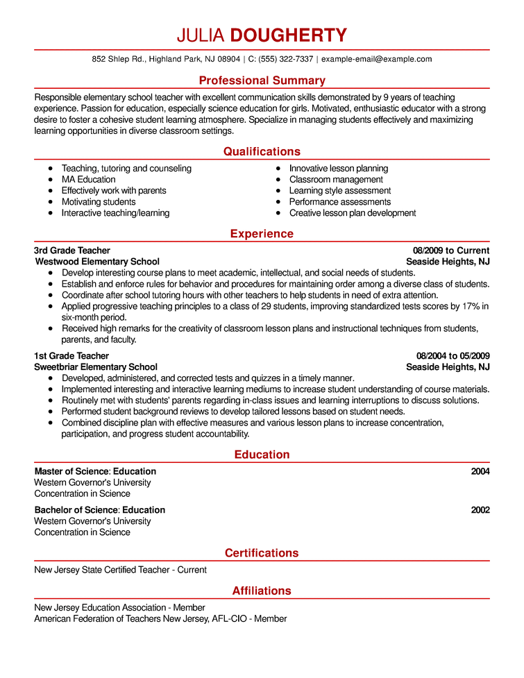 senior management resume examples