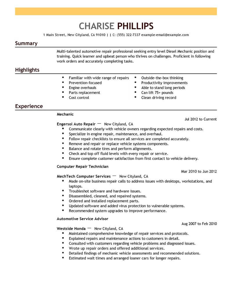 Beginners Resume Template from www.livecareer.com