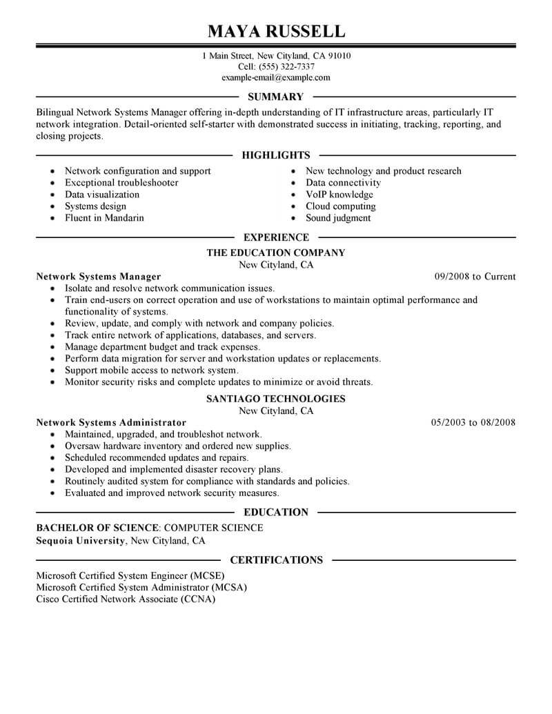 It Resume Template from www.livecareer.com